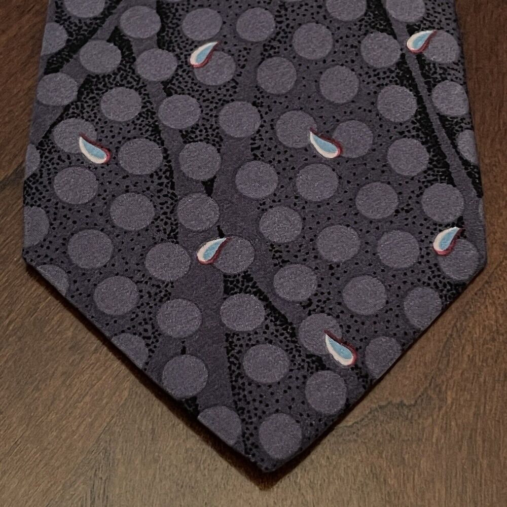 Vintage Pierre Balmain Paris Hand Made 100% Silk Men’s Neck Tie Made In Italy